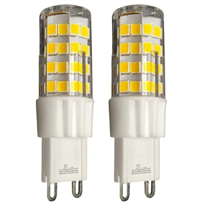 Imagen de LED ATOMANT Pack 2x Bombilla G9 5W Regulable. Color Blanco Frio (6500K). 550 Lumenes. Equivalentes A Bombillas Halógenas De 60W. Base Ceramica.