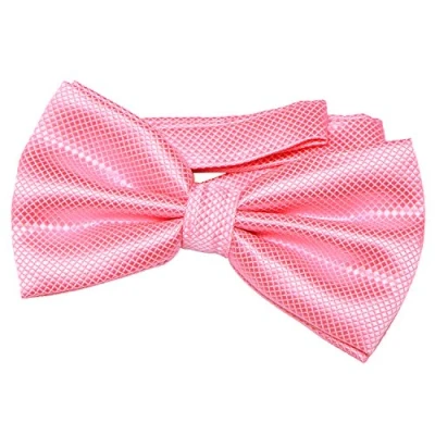 Imagen de DonDon Pajarita para hombre de 12 x 6 cm ajustable y lista usar rosa