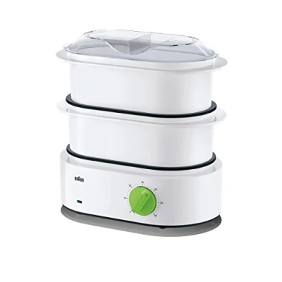 Imagen de Braun FS 3000 Vaporera, 850W, 2 L, cestas, verde/blanco
