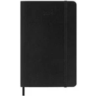 Imagen de Moleskine Agenda Semanal con Espacio para Notas 12 Meses 2024, Formato Pocket 9x14, Tapa Suave y Cierre Elástico, Color Negro