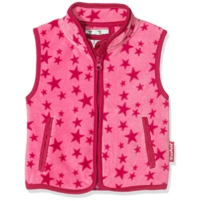 Imagen de Playshoes Fleeceweste Allover Sterne, Oeko Tex Standard 100 Chaleco, Rosa (Pink 18), 92 Unisex niños