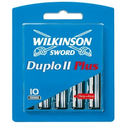 Imagen de Wilkinson Sword Duplo II Plus Cuchillas de afeitar con banda aloe vera (10 unidades)