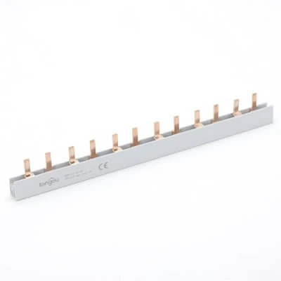 Imagen de Btkigl barra colectora de cobre para caja distribución Disyuntor TIPO PIN Conector MCB Terminales combinación 1P/2P/3P/4P/DPN (2P)