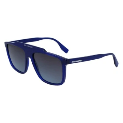 Imagen de Karl Lagerfeld Hombre KL6107S 400 Gafas de sol Bio inyección Azul Gris Piloto Normal