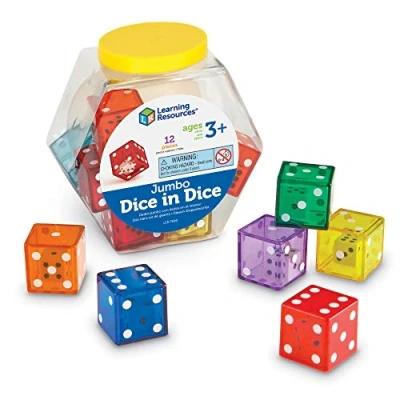 Imagen de Learning Resources Dados jumbo con dado en el interior