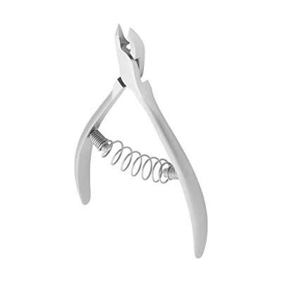 Imagen de Staleks Pro, Alicates Profesionales de Manicura y Pedicura para Cutícula, Acero Inoxidable, Afilado Manual, Muelle Espiral. (4 mm)