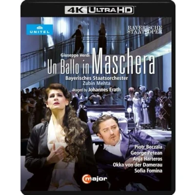 Imagen de Verdi, G.: Ballo in maschera (Un) [Opera] (Bavarian State Opera, 2016) (4K Ultra HD) [Blu ray]