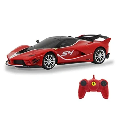 Imagen de Jamara 405185 Ferrari FXX K EVO Coche teledirigido (Escala 1:24, 27 MHz, hasta 1 Hora de Tiempo conducción, Aprox. 7 km/h, Detalles Perfectamente reproducidos, Acabado