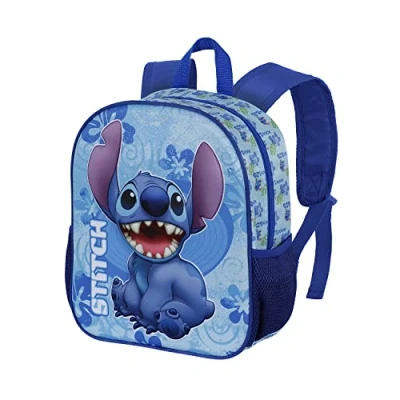 Imagen de Disney Stitch Mochila 3D Pequeña, 26 x 31 cm, Capacidad 8.5 L, Multicolor Aloha
