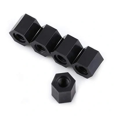 Imagen de 100 Unids M3 Rosca Hembra Nylon Hexagonal Separador Pilar Negro(M3*5)