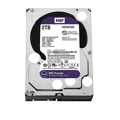 Imagen de WD Purple WD20PURX Disco duro para videovigilancia (2 TB, Intellipower, SATA 6 GB/s, 64 MB de caché, 3.5&quot;)
