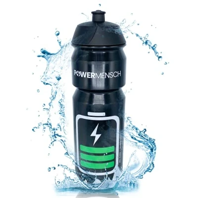Imagen de Powerman 750ml Bio Botella de Bicicleta TacX Shiva Agua SIN Plástico BPA Triatlón Deportivo