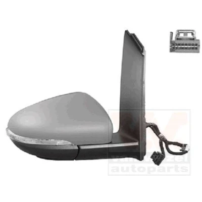 Imagen de espejo retrovisor Van Wezel 5735808 derecha imprimado completo, convexo, para ajuste elect. espejo, calefactable VOLKSWAGEN: Touran I norauto,