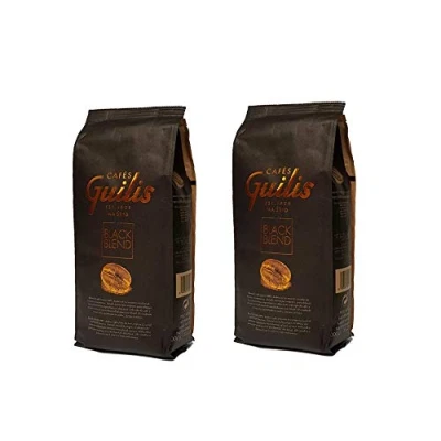 Imagen de CAFES GUILIS DESDE 1928 AMANTES DEL CAFE Café en Grano Natural Black Blend de Tueste 2 kg
