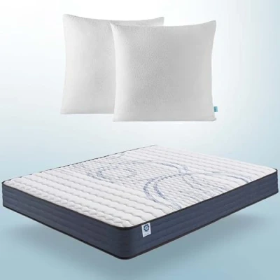 Imagen de Naturalex Colchón Viscoelástico Perfectsleep 135x190 cm 21 Semifirme Espuma HR + Blue Látex Transpirable Confortable Ergonómico Hipoalergénico Reversible Verano/Invierno Promo