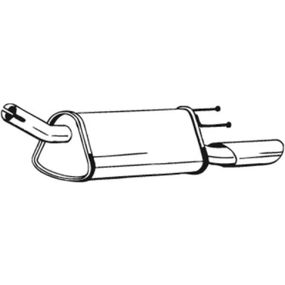 Imagen de BOSAL 185 371 Silenciador trasero OPEL: Corsa B Hatchback