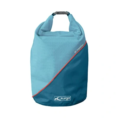 Imagen de Kurgo Bolsa para Comida y de Viaje Perros, Portapienso, Excursionismo, Entrenamiento, Senderismo, Suministros Mascotas, Azul
