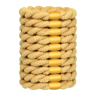 Imagen de JessLab Cintas para el Cabello Mujeres, Lazos de Pelo Elásticos Duraderos, Accesorios Suaves y Sin Daño Todo Tipo Cabello, Amarillo