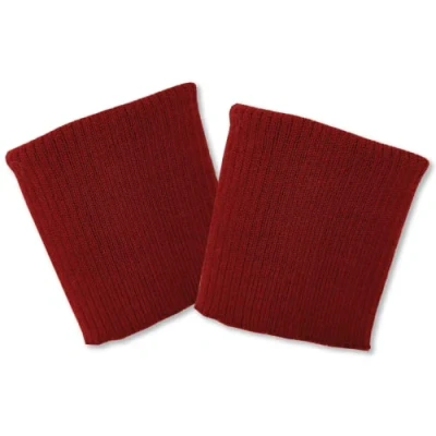 Imagen de USIT, Puños para Ropa de Lana, 8x9 cm, Ideal Reparar Chaquetas y Cazadoras, 1 Par, Burdeos