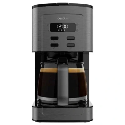 Imagen de Cecotec Cafetera de Goteo Coffee 56 Time, 800W Potencia, Programa tu café, Acero Inoxidable, Pantalla LCD, Boquilla antigoteo, Capacidad 1,3L para 10 tazas, Autoapagado, Deposito con ventana