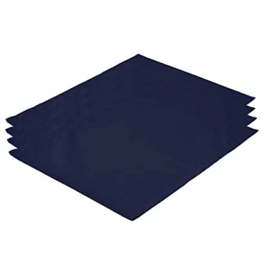 Imagen de Lemos Home manteles Individuales, 4 Unidades, 100% algodón, colección Concepto, Color y tamaño a Elegir (Juego de Individuales 46 x 36 cm, Azul Marino)