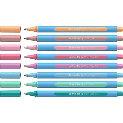 Imagen de Schneider Slider Edge Pastell XB Bolígrafo (punta triangular, ancho de trazo XB), color Pastel 8 Stück