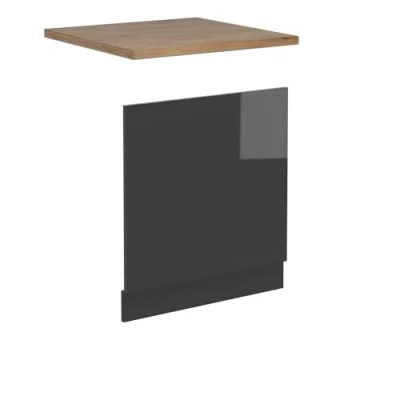 Imagen de Vicco Frontal para lavavajillas &quot;R Line&quot;, Antracita alto brillo, 60 cm , ET Roble