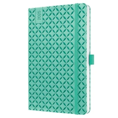 Imagen de SIGEL J5127 Jolie Agenda semanal 2025, tapa dura, 13,5 x 20,3 cm, 174 páginas, verde menta