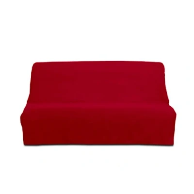 Imagen de Soleil d&#039;ocre PANAMA Funda sofá cama en algodón, Rojo, 190 x 204
