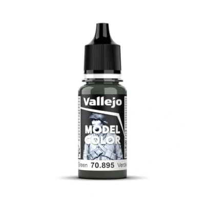 Imagen de Vallejo Model Color Pintura Acrílica Verde (Gunship Green) Acabado Mate, 18 ml. Autonivelante y Sistema BSL para Modelismo Figuras