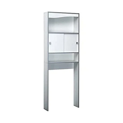 Imagen de Symbiosis 6091A7321M17 Armario alto para baño, color blanco/gris