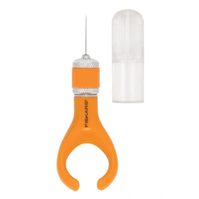 Imagen de Fiskars Softgrip Mini Cúter de Precisión, Para diestros y zurdos, Longitud total: 10,7 cm, Acero calidad/Plástico, Naranja, 1024409