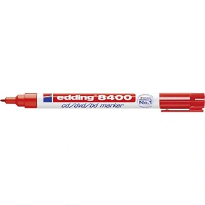 Imagen de edding 8400 CD/DVD Marker Red (10) Marcador (Rojo)