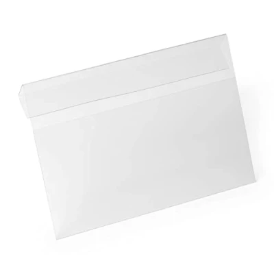 Imagen de Durable Bolsillo de identificación TAPA DURA con pliegue A5 horizontal, paquete 10, 116219