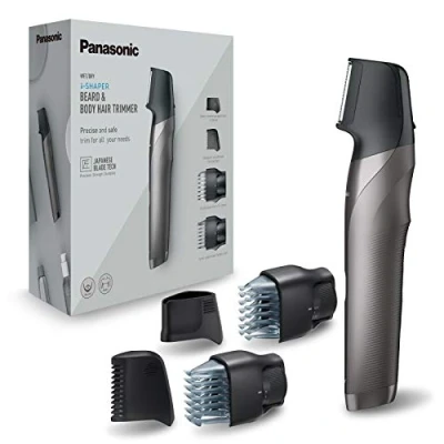 Imagen de Panasonic ER GY60 H503 Recortadora, 4 accesorios, Acero Inoxidable, Peine para Zonas Delicadas y Perfilar la Barba) (Versión Importada)