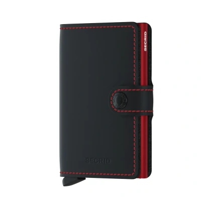 Imagen de SECRID MINI WALLET MATTE NEGRO ROJO UNICA
