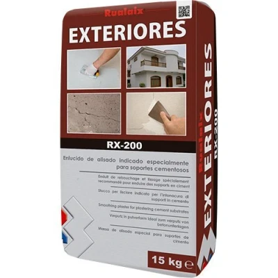 Imagen de Rualaix RX 200 Enlucido en polvo para exteriores, saco de 15 kg