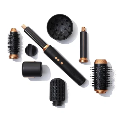 Imagen de Leto 7en1 Secador de Pelo Iónico 1400W, Cepillo Calefactor, Redondo Soplador, Rizador Pelo, Autolimpiante, Motor BLDC, para Estilismo, Airstyler, Plancha Ondas