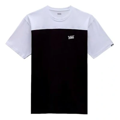 Imagen de Vans Script Crew Block SS Camiseta, Black White, L para Hombre