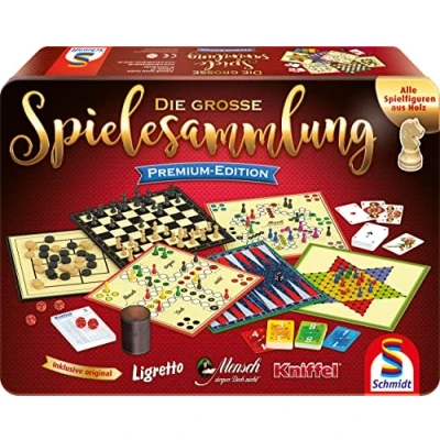 Imagen de Schmidt Spiele 49197 Juego de Mesa (edición Premium, en Caja Metal), Exclusivo Amazon