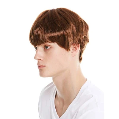 Imagen de WIG ME UP 91087 ZA6A Peluca Mujer Hombre Carnaval Halloween Pelo Corto castaño Dorado Flequillo