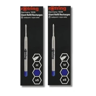 Imagen de Rotring Tikky Recambio para bolígrafo azul (M) S0195360 2 cajas de 5