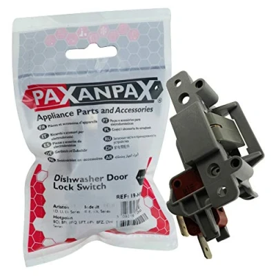 Imagen de Paxanpax Conjunto de bloqueo puerta compatible con PLD1063 Ariston LD, LI, LV; Hotpoint BCI, BFI, BFQ, BFT, BFV, BFZ, DW; Indesit IDE, IDL Series