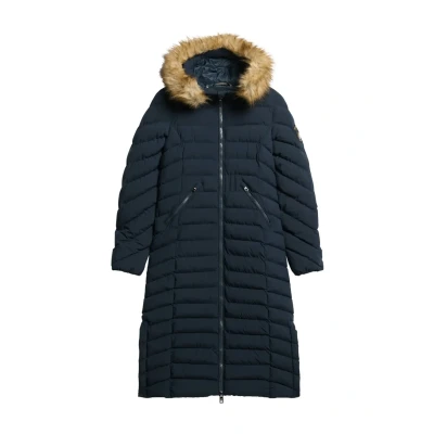 Imagen de Superdry FUJI Hooded Longline Abrigo de invierno, Mujer, Talla: 40, Black