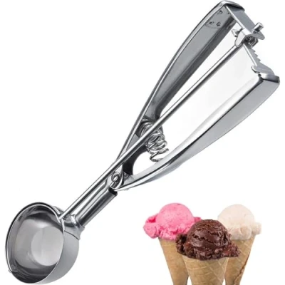Imagen de Westmark Cuchara para helado, Con mango de pinza, Longitud: 21,8 cm, Acero inoxidable, Profi, Plateado, 62942270
