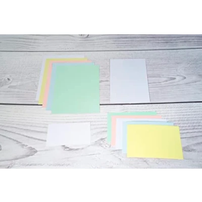 Imagen de Exacompta 3308B 100 fichas bristol lisas sin perforar en lámina compatible con impresoras inkjet, láser y fotocopiadoras formato 55 x 74 mm color blanco