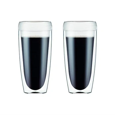 Imagen de Bodum 11894 10SA PAVINA Outdoor Juego de 2 vasos doble pared (plástico resistente, 0,6 camas)