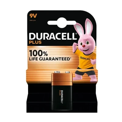 Imagen de Duracell Plus Power 6LR61/MN1604, Batería alcalina, Transistor, 9V