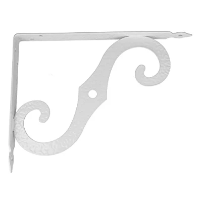 Imagen de Amig Palomilla para estanterías de Pared Escuadra metálica baldas Ángulo estantes Soporte estantería Acero Color Blanco Medida: 100x90 mm Peso máx. Recomendado: 75 Kg