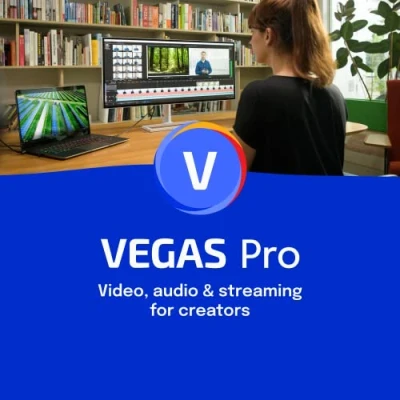 Imagen de VEGAS Pro 20 Vídeo, audio y streaming para creadores software de edición vídeo corte Editor Windows 10/11 PC 1 licencia